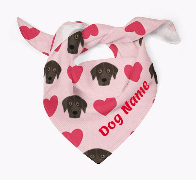 'Heart Pattern' - Personalised {breedFullName} Bandana